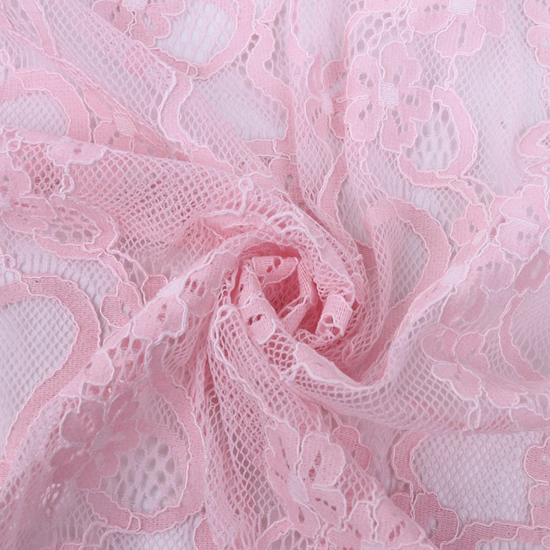 Lace Fabric Floral Polyester for Women's Wear Wholesale Supplier 14